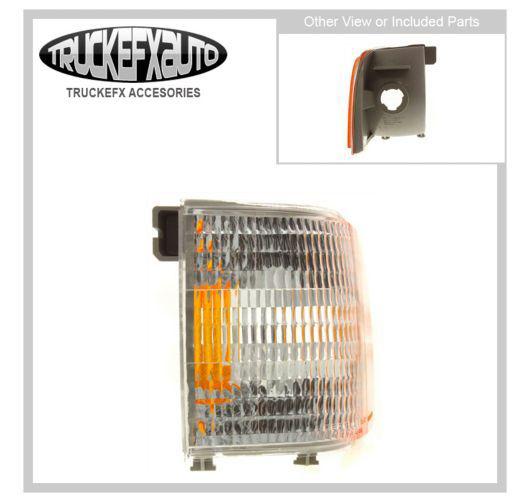 E8my13201a side marker light new clear and amber lens left hand lh driver car