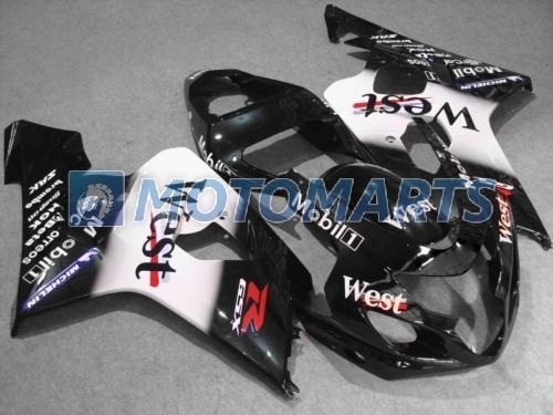 Abs custom body kit fairing for suzuki gsxr600 gsxr750 gsx r 600 750 04 05 k4 af