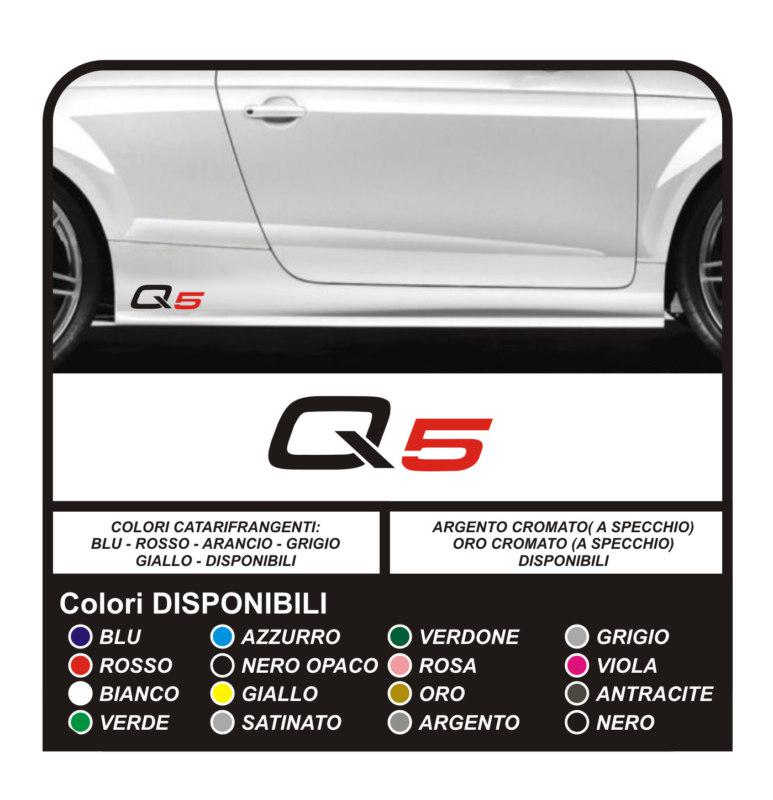 Sticker side q3 q5 q7 quattro s-line stickers tuning decals 