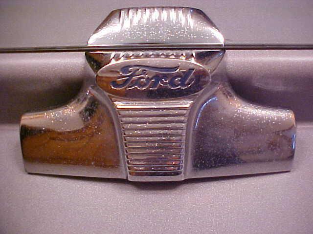 19467 1948 ford hood ornament  emblem grille
