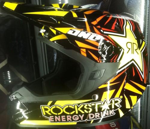 One industries atom rockstar helmet sz. lg. never worn or used! moto bmx helmet