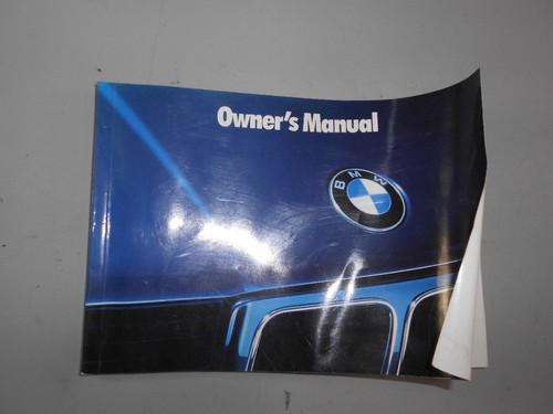 Genuine oem 1988 bmw 5 series 525i 535i owner's manual guide book  01479780737