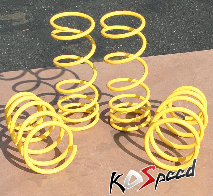 Yellow suspension lowering spring/springs 95-05 chevy cavalier pontiac sunfire