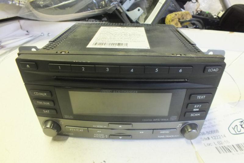 2008 2009 2010 2011 subaru impreza mp3 6cd radio 86201fg640 oem c