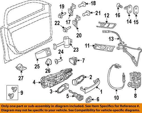 Volkswagen oem 5k1837015c door lock actuator motor/door lock motor