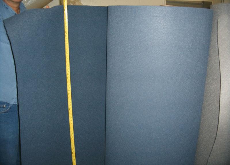 4yd auto car carpet,kickpad,speaker box materia.blue