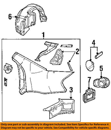 Mopar oem 4814854ac quarter panel-wheelhouse liner