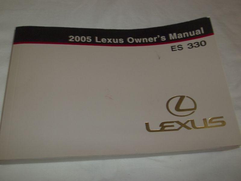 2005 lexus es 330 owner manual. / free s/h. / oem 