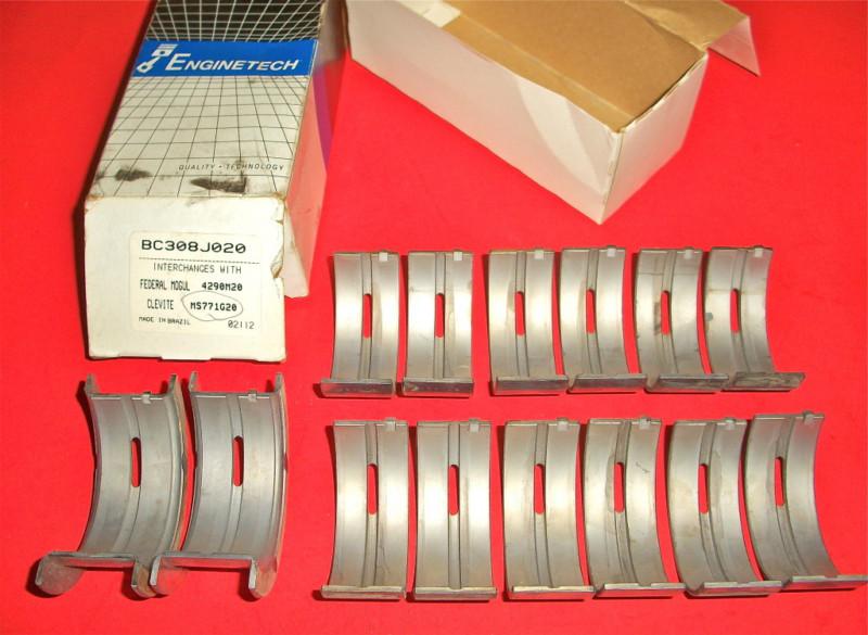 64-75 3.3 200 l6 ford falcon fairlane maverick mustang main bearings bc308j .020