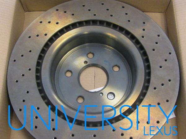 Nib, new oem lexus 2008-2013 is-f factory vented brake rotor - right