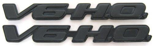 99-05 pontiac grand am gt black v6 h.o. front fender nameplate emblems