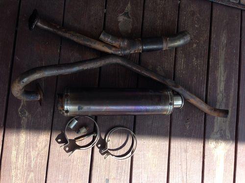 Kfx 700 fmf exhaust kawasaki kfx700 full power bomb header