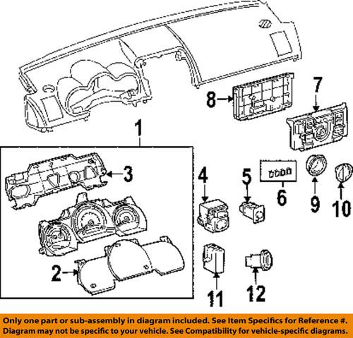 Scion oem 5591121060 cluster & switches-heater control