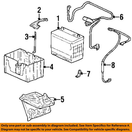 Honda oem 32410-s0x-a02 battery cable-positive/battery cable positive