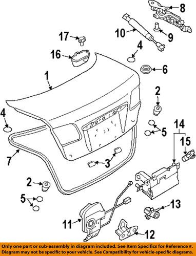 Mazda oem gk2a56820a trunk lock actuator motor/trunk/trunk part