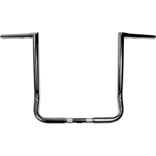 La choppers 16" chrome 1-1/4" twin peaks bagger bars ape hangers for harley flt