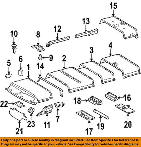 Dodge oem 5125854aa interior-roof-sunvisor clip