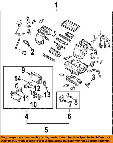 Subaru oem 72130sa010 hvac heater core/heater core