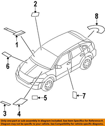 Mopar oem 5085604ab labels-emission label