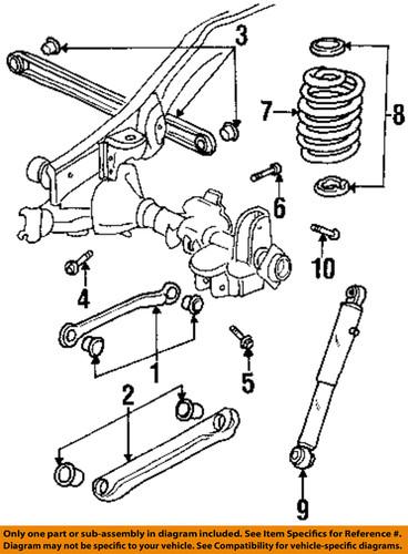 Gm oem 15210860 rear shock absorber/shock absorber