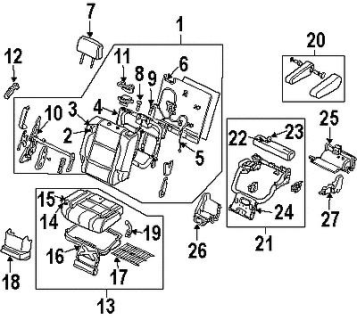 Nissan 88300zv50c genuine oem factory original cushion assy