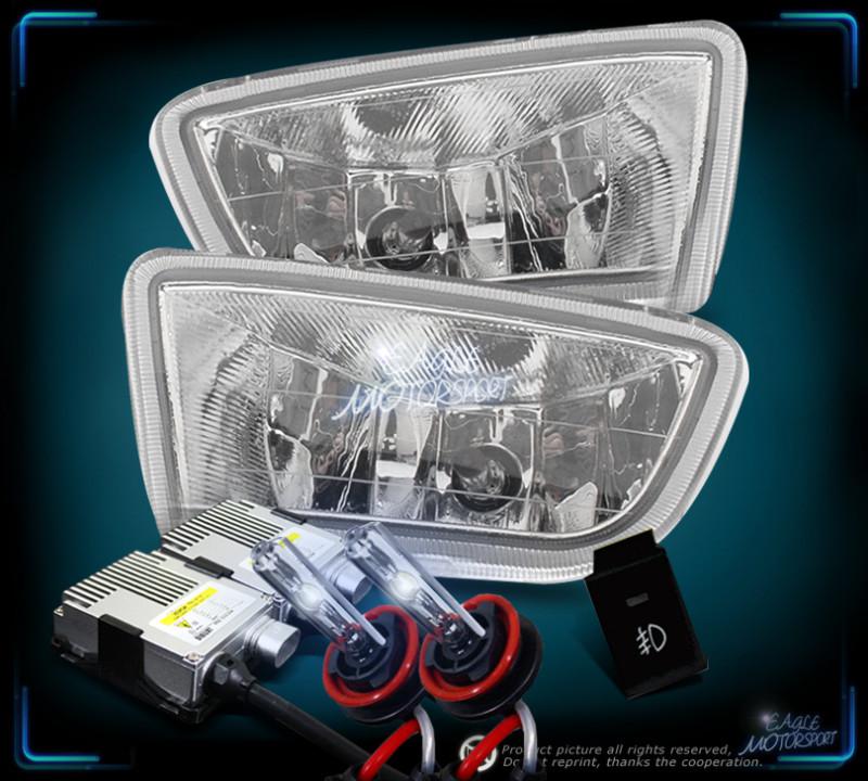 1999-2001 honda odyssey clear fog lights/8000k xenon hid 00