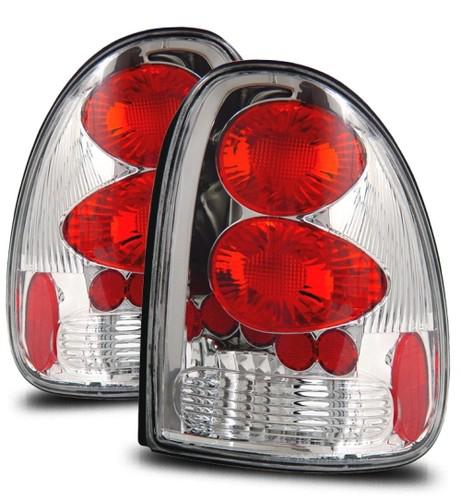 96-00 caravan/voyager/town & country/98-03 durango chrome altezza tail lights