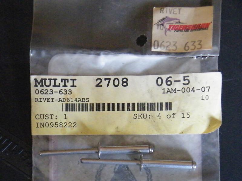 Nos tigershark arctic cat rivet 1996 monte carlo monticarlo qty2 0623-633