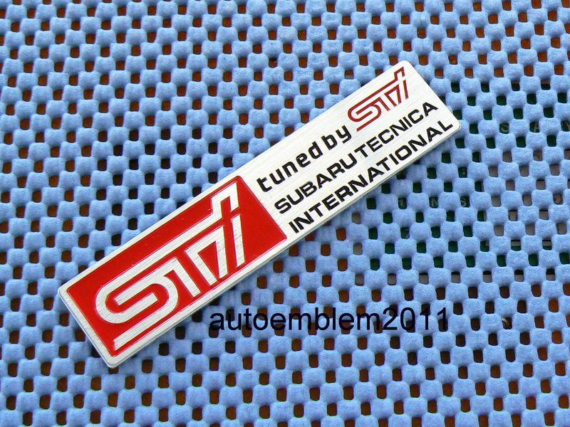 1i- sti metal sticker emblem badge outback forester impreza legacy lip grill kit