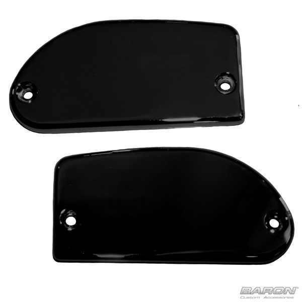 Baron master cylinder covers smooth black fits yamaha raider 2008-2013