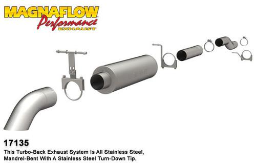 Magnaflow 17135 ford diesel 7.3l diesel, 4in off road pro series diesel exhaust