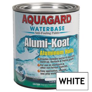 Brand new - aquagard ii alumi-koat anti-fouling waterbased - 1qt - white - 70007