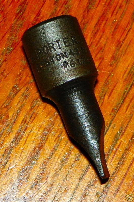 Vintage h.k. porter black 1-13/16" x 7/16" slotted socket driver 3/8" drv. 637sd