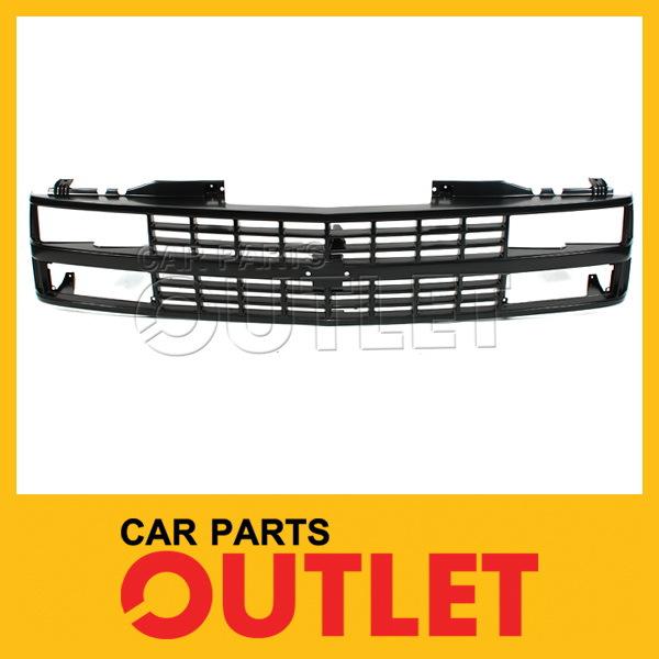 92 93 suburban 1500 c10 blazer k2500/3500 grille w/compostie/quad material black