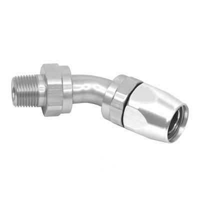 Summit 240112n hose end swivel 45 deg -12 an hose to male 1/2" npt nickel ea