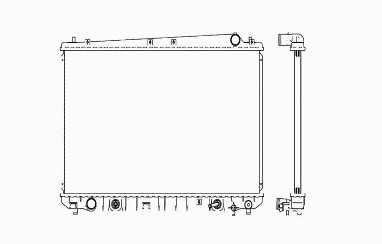 Replacement radiator 1998-2003 toyota sienna automatic trans 3.0l v6 164000a210