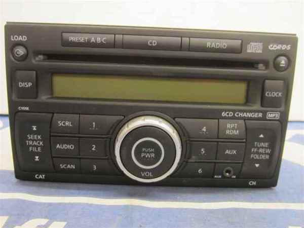 07 08 09 nissan versa mp3 6 disc radio oem lkq