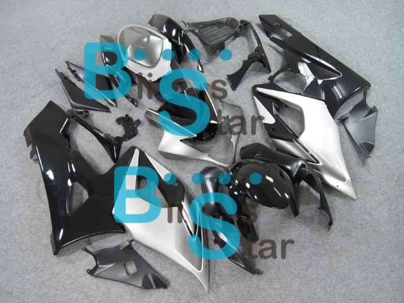 Fairing silver black bodywork set fit for gsx-r1000 gsxr1000 2005-2006 17 w13