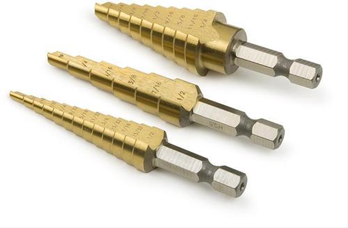 Titan 3-piece stepped drill bit set 16503