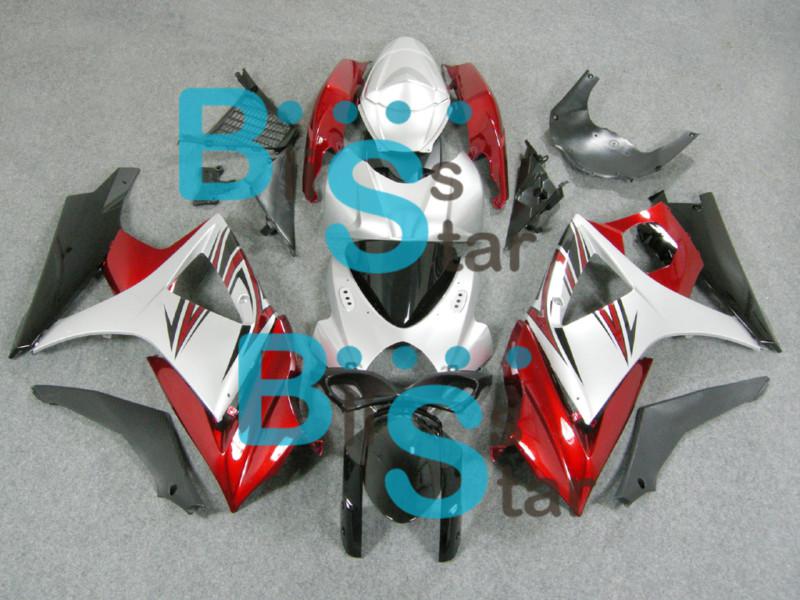 Fairing metallic dark red bodywork fit for gsx-r1000 gsxr1000 2007-2008 25 w4