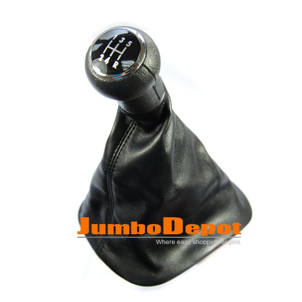 Ball style gear shift knob leatherette boot 5 speed hot for vw passat b5 b5.5 05