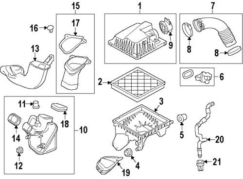 Chevrolet 13272720 genuine oem factory original air filter