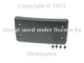 Vw rabbit (06-09) front license plate base genuine new + 1 year warranty