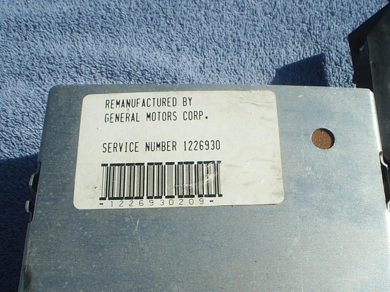 Cadillac ecm 1226930 for all model cadillacs 1983-1984 ecm ecu 1226930