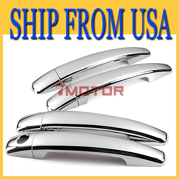 Us 8pcs chrome side door handle cover trim new fits 2004-2010 citroen c4