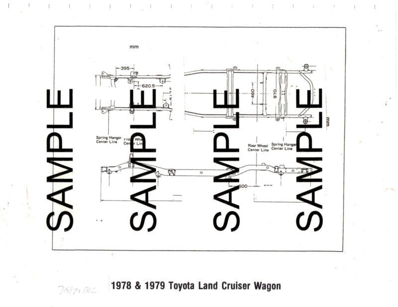 Vauxhall series f frame chart with dimensions 1962 bk