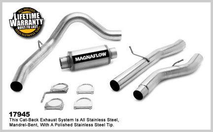 Magnaflow pro series stainless exhaust 06-07 6.6 duramax ext. cab lb 4" catback