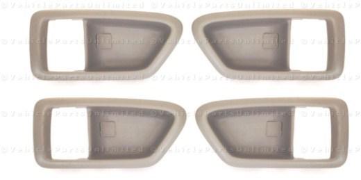 97 - 01  4 pcs set  door handle bezel trim cover casing beige fits: toyota camry