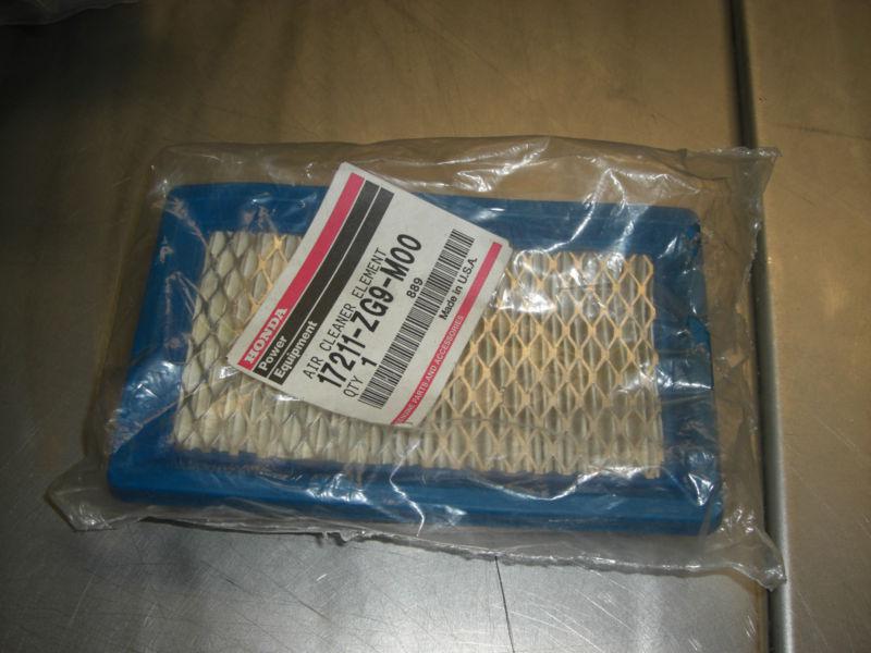 Honda 17211-zg9-m00 oem air filter, brand new! free shipping! bx8-8