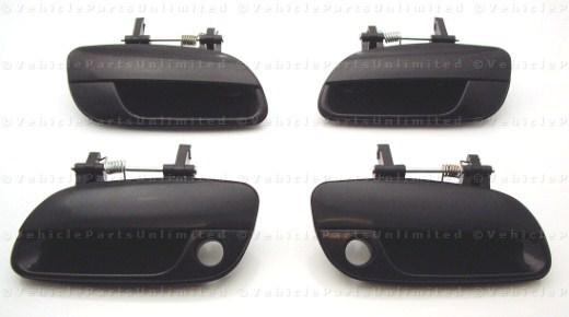 01 - 05  all 4 outside door handles set  front rear l + r fits : hyundai elantra